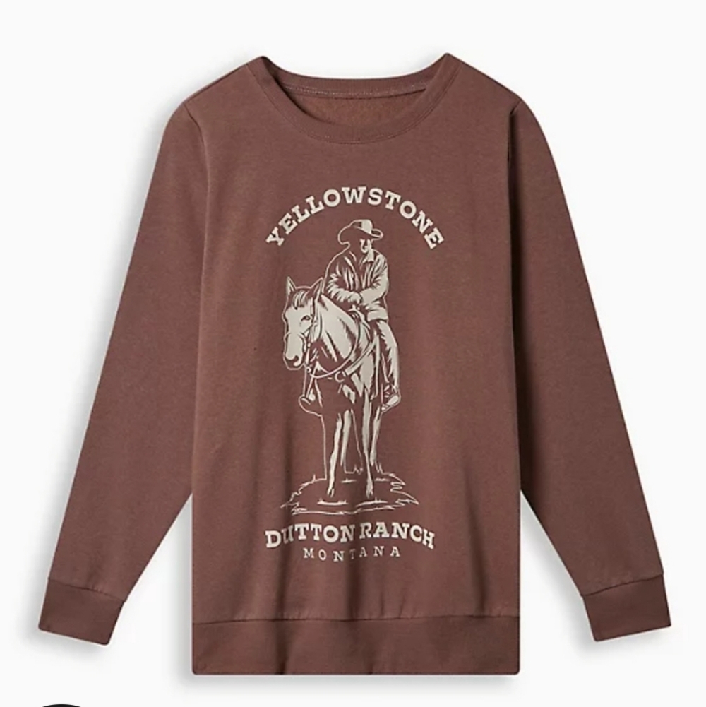 🆕️🐎 YELLOWSTONE FLEECE SWEATSHIRT - BROWN 🐎
